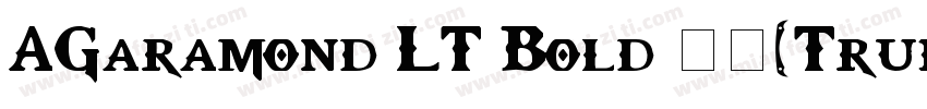 AGaramond LT Bold 常机(TrueType) (Wes字体转换